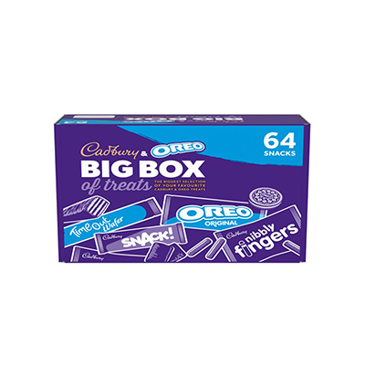 Cadbury & Oreo Big Box of Treats for expats. Shipped by Expats Pantry Worldwide