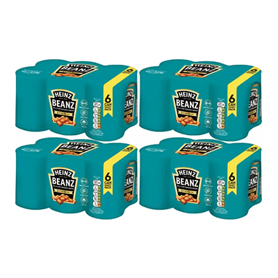 Heniz Baked Beans Tins 24 x 415g shipped worldwide by Expats Pantry