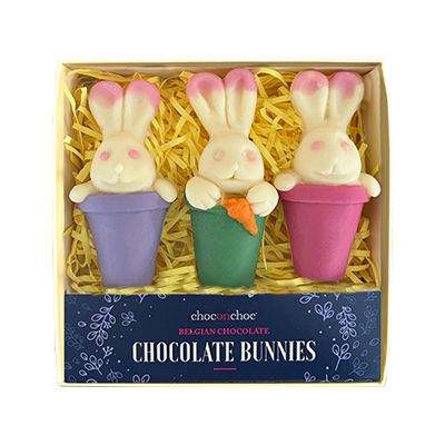 Chocolate Bunnies for Easter. Delivered Worldwide