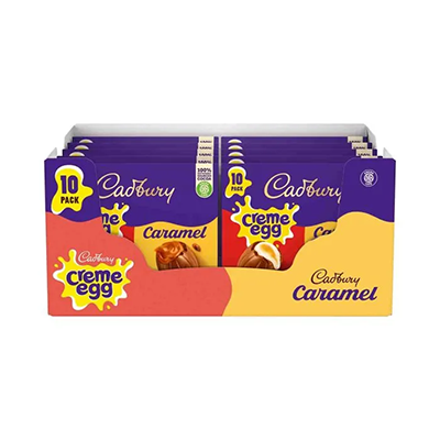 Cadbury Creme & Caramel Eggs Mix of 10 Eggs. 12 pack