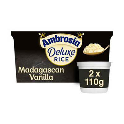 Ambrosia Deluxe Rice Madagascan Vanilla Pot (2 Pack)