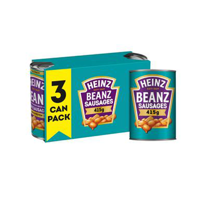 Heinz Baked Beans & Sausages 3 x 415g