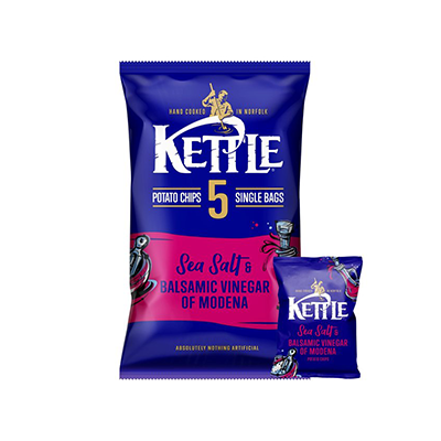 Kettle Chips - Multipack - SeaSalt and Vinegar - Pack of 5