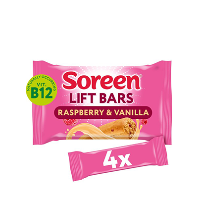 Soreen Lift Lunchbox - Raspberry & Vanilla 4 Pack