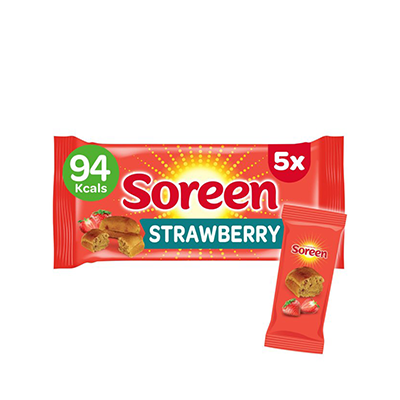 Soreen Strawberry Lunchbox Loaf Bars 5 Pack