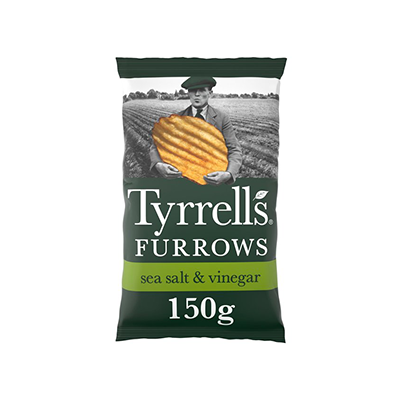Tyrrells - Furrows Sea Salt & Vinegar Sharing Pack 150g