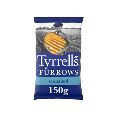 Tyrrells - Furrows Sea Salted Sharing Pack 150g