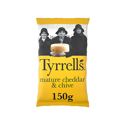 Tyrrells' -Mature Chedder Cheese & Chive Sharing Pack 150g